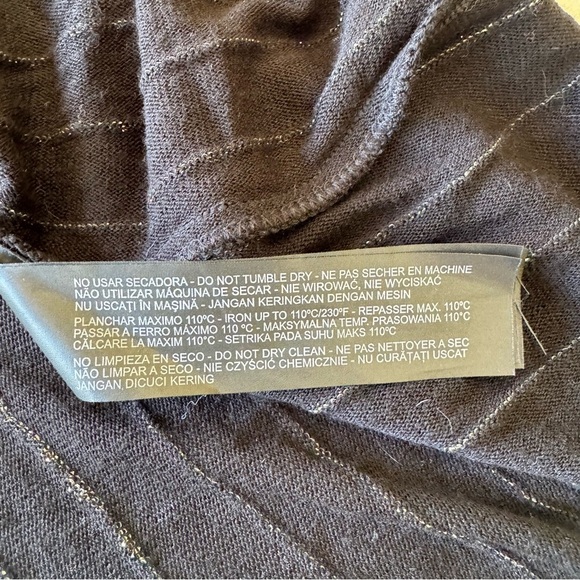 ZARA Knit Gold Metallic Short Dress Size S - Picture 7 of 12